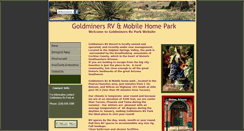 Desktop Screenshot of goldminersrvparkresort.com